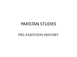 PAKISTAN STUDIES