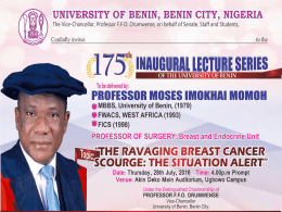 Inaugural Lecture Slides