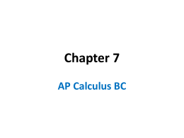 Calc Chapter 7 notes