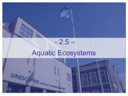 Course 2.5. AquaticEcosystems