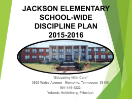 School Discipline Plan - Shelby County Schools