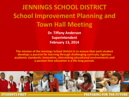 PowerPoint Presentation - Jennings School District