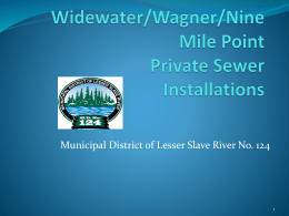 Widewater/Wagner/Nine Mile Point Private Sewer Installations