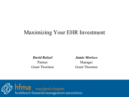 Maximizing your EHR Investment for Improved Data Analystics