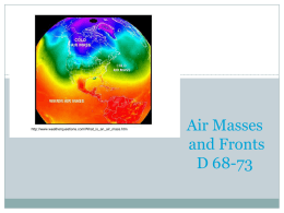 Air Masses and Fronts - Alice Buffett Magnet Middle School