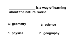 D: geology