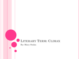 Literary Term: Climax