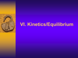 Power point for Kinetics and Equilibrium