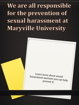 Sexual Harassment - Maryville University
