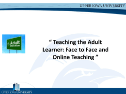adult learning - Upper Iowa University