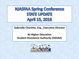 State Update Association of Independent College and