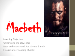 Macbeth - WordPress.com