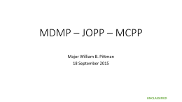 5. MDMP vs JOPP - SAMS Seminar 6
