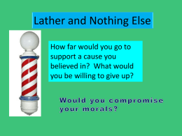 Would you compromise your morals?