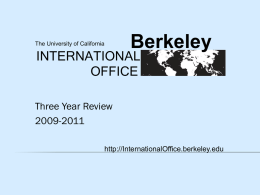 ppt - Berkeley International Office - University of California, Berkeley