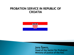 Probation In Croatia