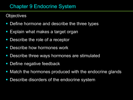 Chapter 9 Endocrine System