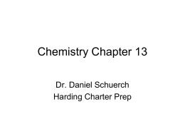 Chemistry Chapter 13 States of Matter
