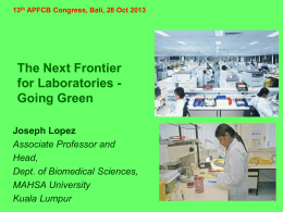 Greening of the Lab