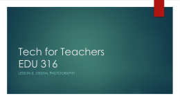 Tech for Teachers EDU 316