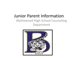 Junior Parent Information Breakfast