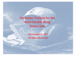 Perimeter Triangle for the Youth Double Wing: Power Side