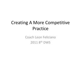 Creating A More Competitive Practice