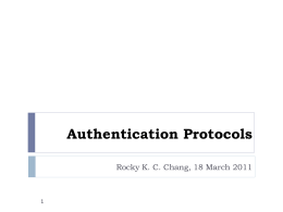 Authentication protocols - comp