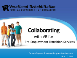 Pre-Placement Training - The Arc of Florida, Inc.