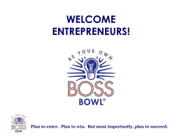 BYOBB Objectives - Fox School of Business