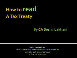 How to read Double Tax Avoidance Treaties