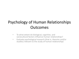 Psychology of Human Relationships (2) [Autosaved]