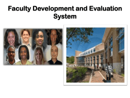 Faculty Development and Evaluation System