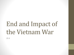 End and Impact of the Vietnam War 20 4