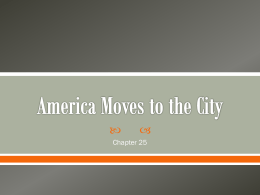 American Moves to the City
