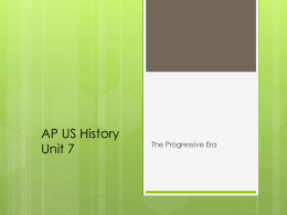 AP US History Unit 7