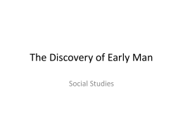 The discovery of early man L3