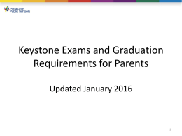 What is a Keystone Exam?