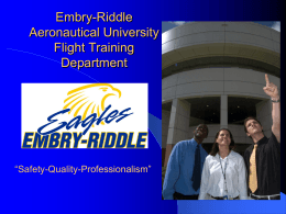 Embry-Riddle- Flight Training - NTAS - Embry
