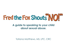 Parents Talking to Children About Sexual Abuse