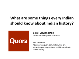 What are some things every Indian should know about Indian history