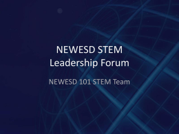 NEWESD STEM Leadership Forum