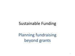 Sustainable Funding