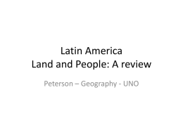 Latin America Land and People: A review