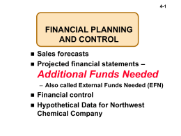 CHAPTER 4 FINANCIAL PLANNING AND CONTROL