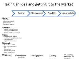 Product to Market Process