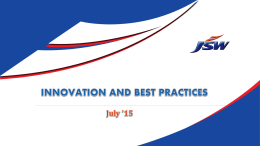 Innovation and Best Practices