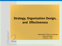 Strategy, Organization