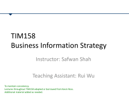 TIM158-2013-Lectures 1-3