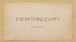 EVERYTHING EGYPT - Edgewater School District